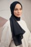 Silky Plain - Navy Blau Hijab