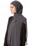 Derya - Anthrazit Praktisch Chiffon Hijab