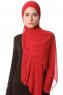 Derya - Bordeaux Praktisch Chiffon Hijab
