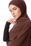 Derya - Braun Praktisch Chiffon Hijab