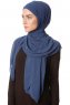 Derya - Indigo Praktisch Chiffon Hijab