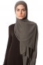 Derya - Khaki Praktisch Chiffon Hijab