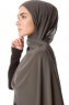 Derya - Khaki Praktisch Chiffon Hijab