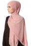Derya - Lachsfarbe Praktisch Chiffon Hijab