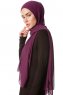 Derya - Dunkelviolett Praktisch Chiffon Hijab
