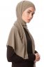 Derya - Olivgrün Praktisch Chiffon Hijab
