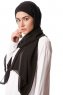 Derya - Schwarz Praktisch Chiffon Hijab
