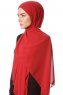 Derya - Kastanienbraun Praktisch Chiffon Hijab
