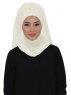 Diana Creme Praktisk Hijab Ayse Turban 326217-1