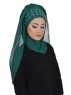 Diana Mörkgrön Praktisk Hijab Ayse Turban 326205d