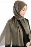 Dilsad Khaki Hijab Sjal Madame Polo 130019-4