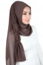 Disa - Braun Praktisch Chiffon Hijab