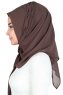 Disa - Braun Praktisch Chiffon Hijab