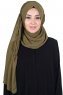 Disa - Khaki Praktisch Chiffon Hijab