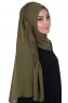 Disa - Khaki Praktisch Chiffon Hijab