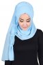 Disa - Hellblau Praktisch Chiffon Hijab