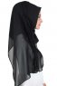 Disa - Schwarz Praktisch Chiffon Hijab