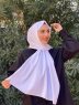 Djamila - Weiß Baumwolle Hijab - Mirach