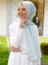 Duriya - Hellgrün Gemustertes Hijab - Sal Evi