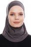 Elif - Anthrazit Sport Hijab - Ecardin