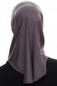Elif - Anthrazit Sport Hijab - Ecardin