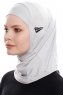Elif - Hellgrau Sport Hijab - Ecardin