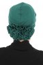 Elisabeth - Dunkelgrün Baumwolle Turban