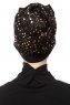 Enfleda - Schwarz & Gold Turban