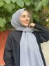 Ermina - Grau Baumwolle Hijab - Mirach