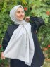 Ermina - Hellgrau Baumwolle Hijab - Mirach