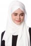 Eslem - Creme Pile Jersey Hijab - Ecardin