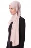 Eslem - Altrosa Pile Jersey Hijab - Ecardin