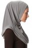 Esma - Grau Amira Hijab - Firdevs