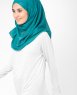 Everglade Teal Bomull Voile Hijab 5TA11