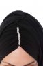 Evren - Schwarz Chiffon Hijab