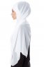 Evren - Weiß Chiffon Hijab