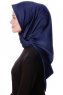 Eylul - Navy Blau Platz Rayon Hijab