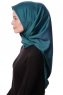 Eylul - Dunkelgrün Platz Rayon Hijab