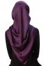 Eylul - Pflaume Platz Rayon Hijab