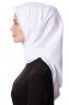 Eylul - Weiß Platz Rayon Hijab