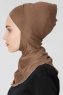 Filiz Mörk Taupe XL Ninja Hijab Underslöja Ecardin 200709c