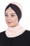 Gill - Beige & Braun Praktisch Hijab