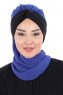 Gill - Blau & Schwarz Praktisch Hijab