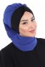 Gill - Blau & Schwarz Praktisch Hijab