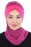 Gill - Fuchsie & Fuchsie Praktisch Hijab