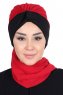 Gill - Rot & Schwarz Praktisch Hijab