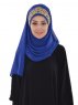 Gina Blå Praktisk One-Piece Hijab Ayse Turban 324116-1