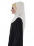 Gina Offwhite Praktisk One-Piece Hijab Ayse Turban 324124-3