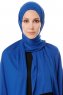 Hande - Blau Baumwolle Hijab - Gülsoy