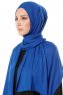 Hande - Blau Baumwolle Hijab - Gülsoy